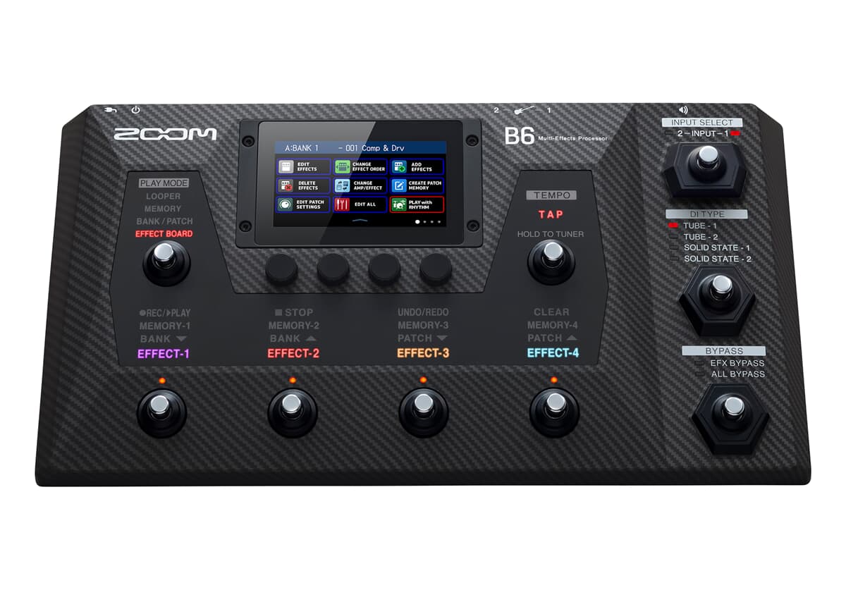 Zoom B6 Multiefectos para Bajo