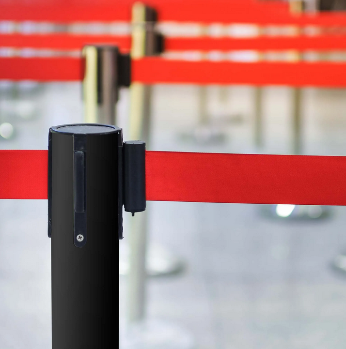 Postes delimitadores 2 unidades – Negro/Rojo