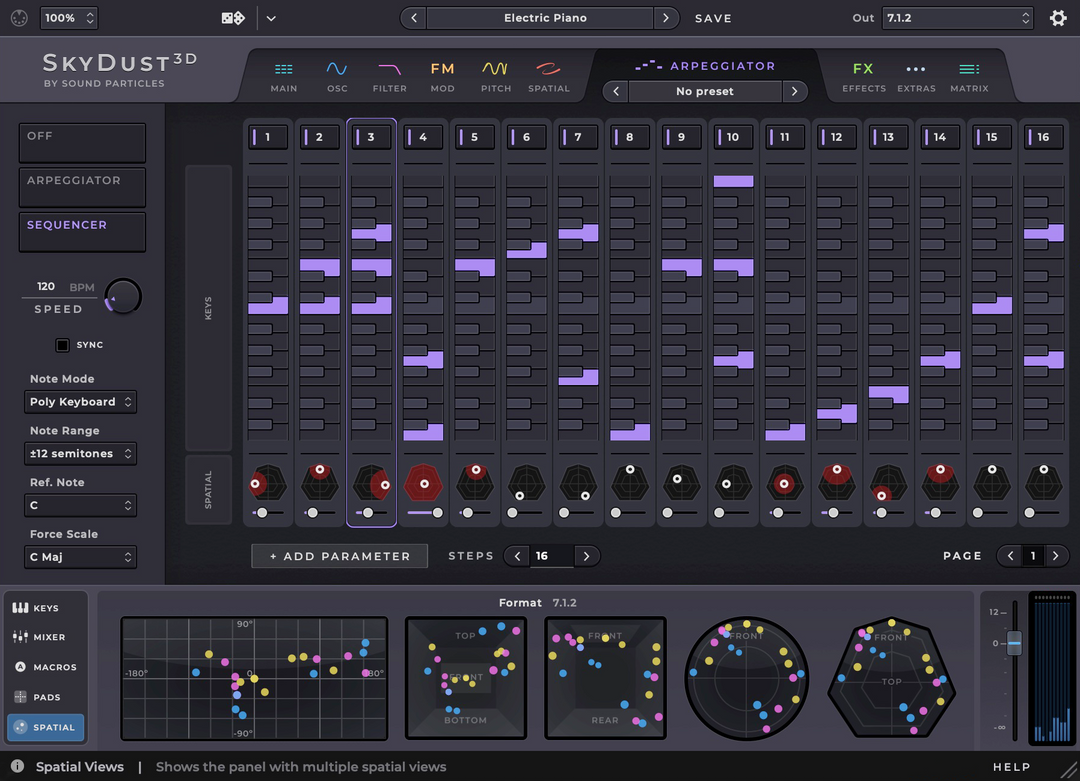 SkyDust 3D Sintetizador inmersivo Plug-In