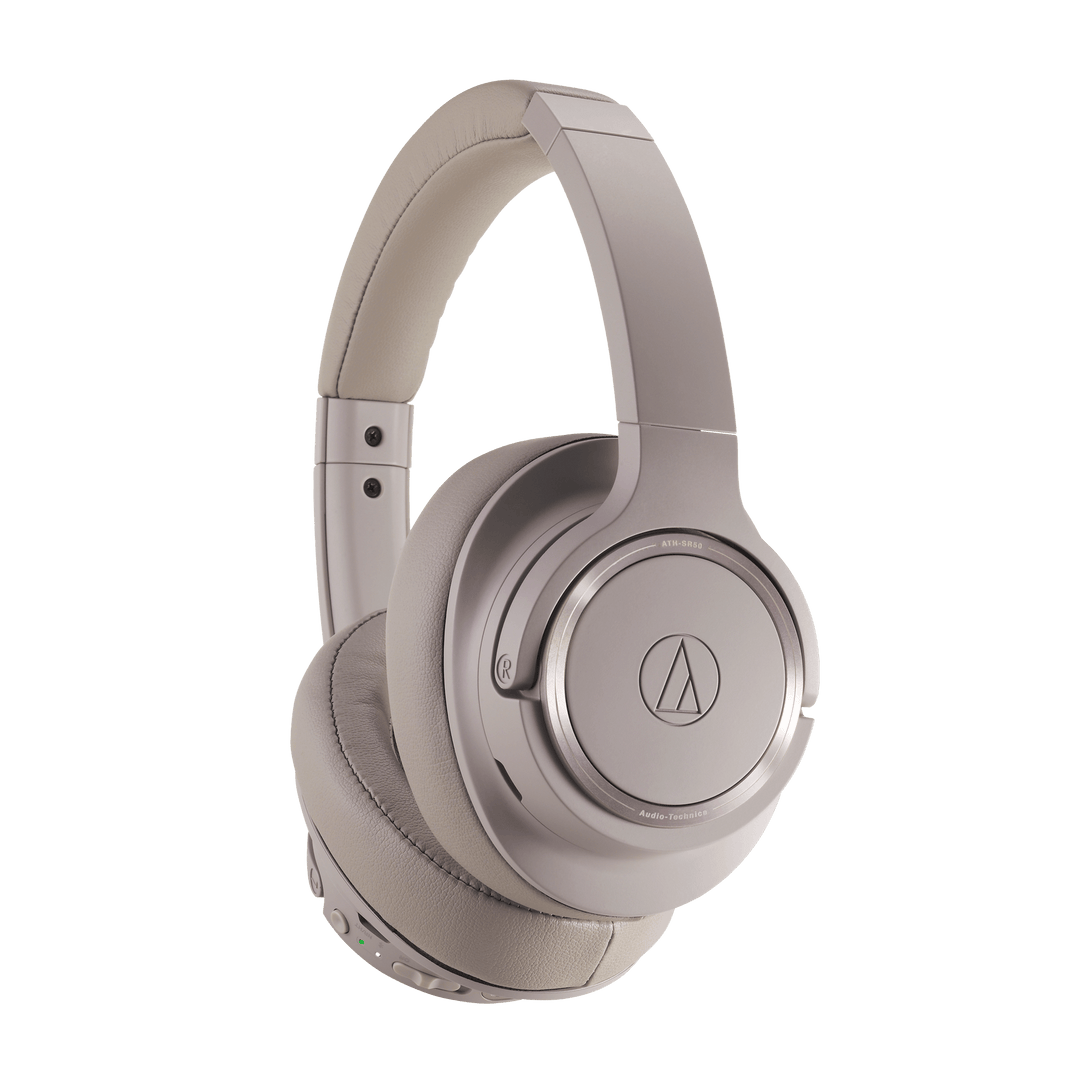 Audio-Technica ATH-SR50BTBK Auriculares Inalámbricos (Marrón/Gris)