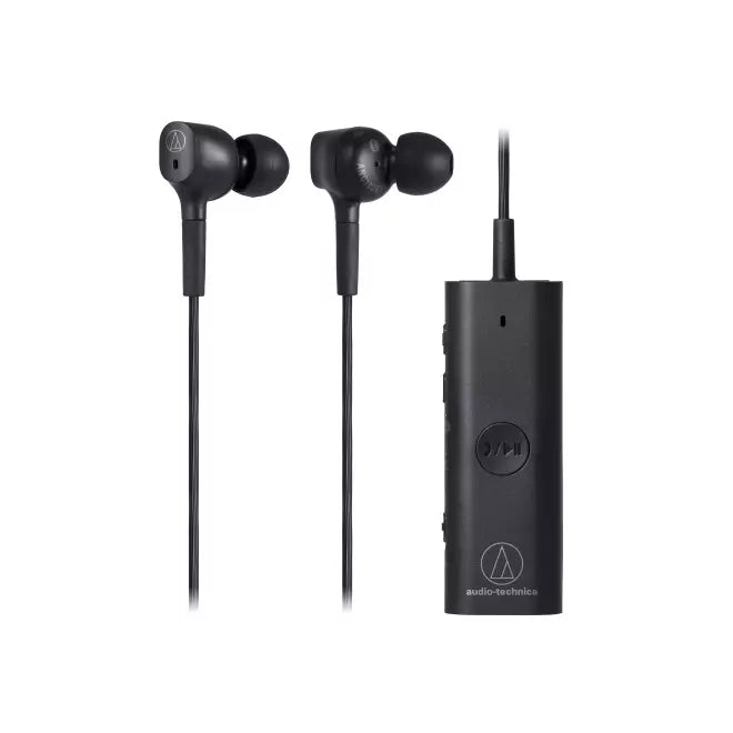 Audio-Technica ATH-ANC100BTBK Auriculares In-Ear Inalámbricos con Cancelación de Ruido (Negro)
