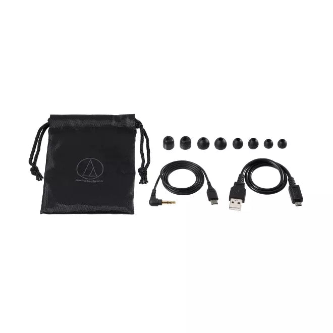 Audio-Technica ATH-ANC100BTBK Auriculares In-Ear Inalámbricos con Cancelación de Ruido (Negro)