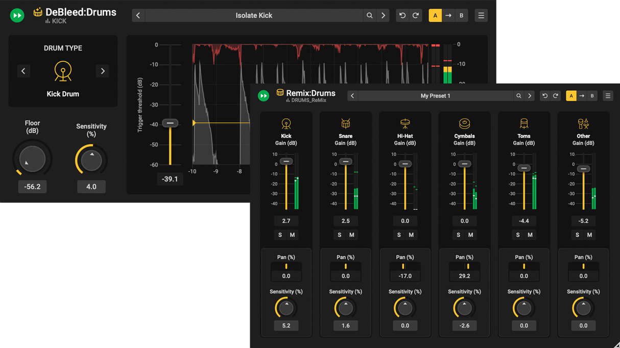 Drum Production Suite UPG desde DeBleed:Snare
