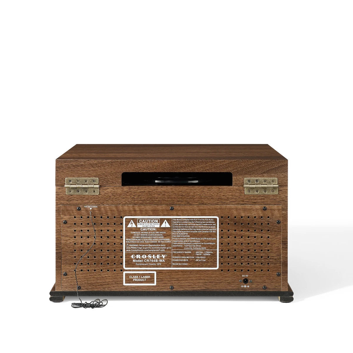 Crosley Musician Sistema de música 8 en 1, Nogal