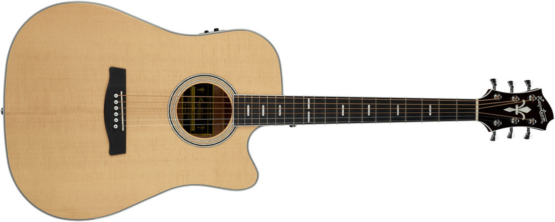 Hagstrom Siljan Dreadnought II CE Western Guitar (Natural)