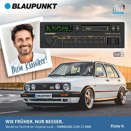 Blaupunkt Hamburg SQM 23 DAB Radio de Coche con DAB+ y Bluetooth