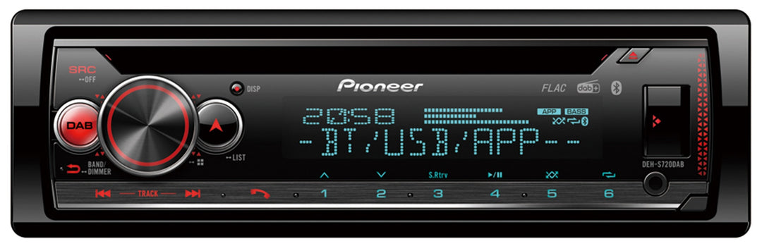 Pioneer DEH-S720DAB Radio de coche con Bluetooth, Radio DAB+