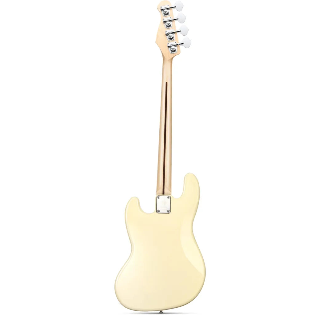 Donner DJB-510B paquete de bajo eléctrico olympic white