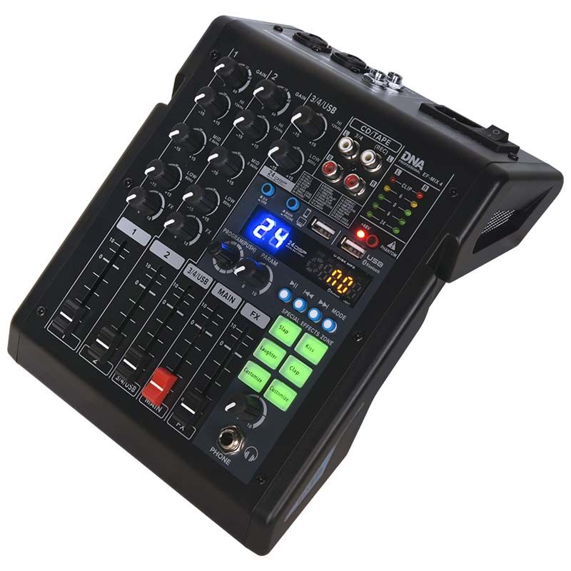 DNA EF-MIX 4, mezclador de 4 canales con Bluetooth