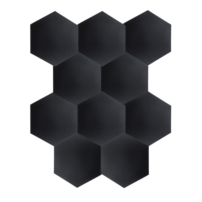 DNA AM3 BK Paneles acústicos 10 unidades Hexágono negro