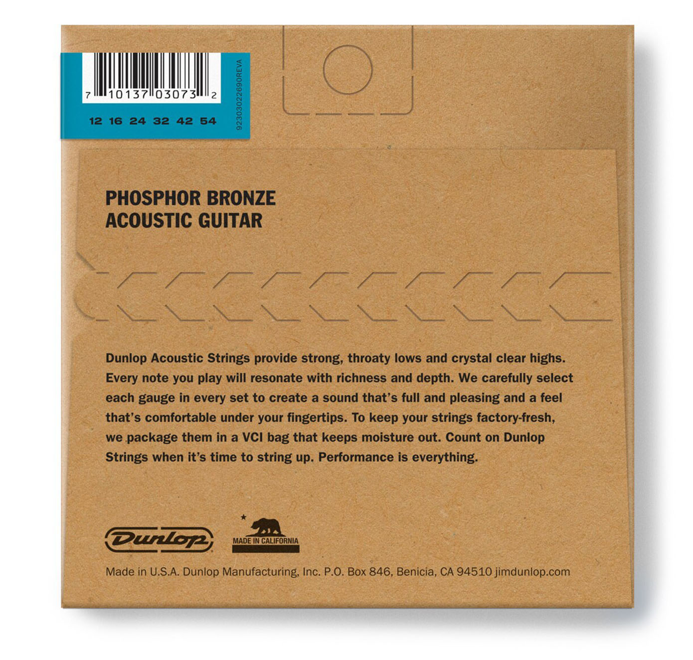 Dunlop DAP1254 guitar strings 12-54