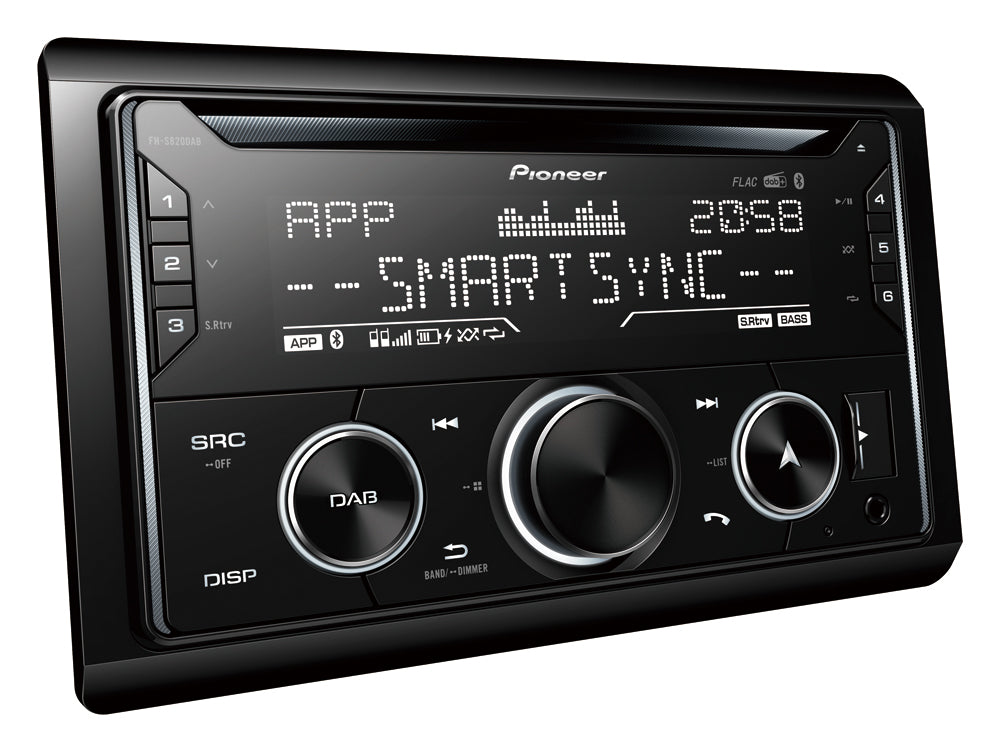 Pioneer FH-S820DAB 2-DIN Estéreo para Auto con DAB y Bluetooth