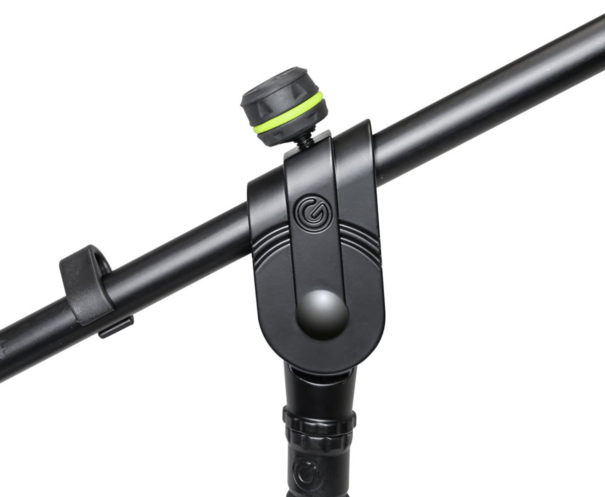 Gravity microphone stand with round base