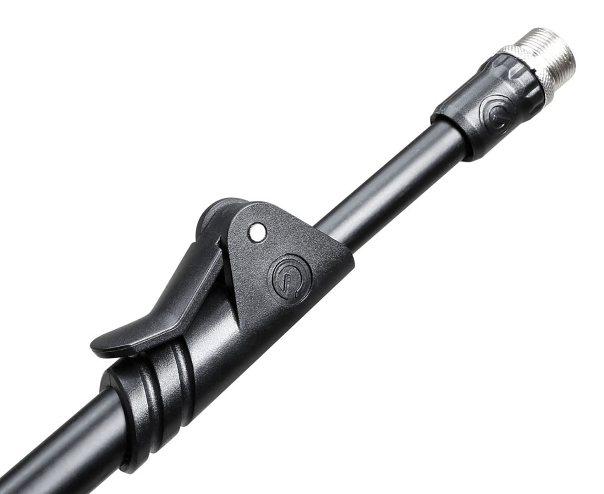 Gravity microphone stand with round base