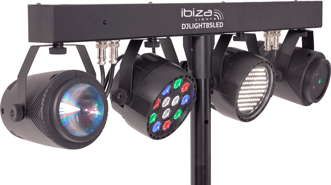 Ibiza LED Lightbar Moonflower, Laser and Strobe