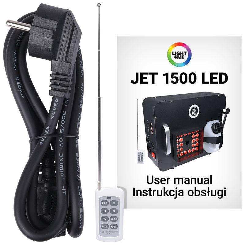 Light4Me JET-1500LED Máquina de niebla vertical LED