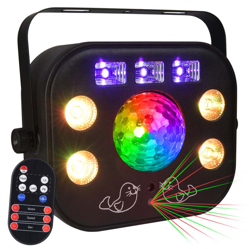 LIGHT4ME MULTIFASE multiefecto lavado UV con destello LED