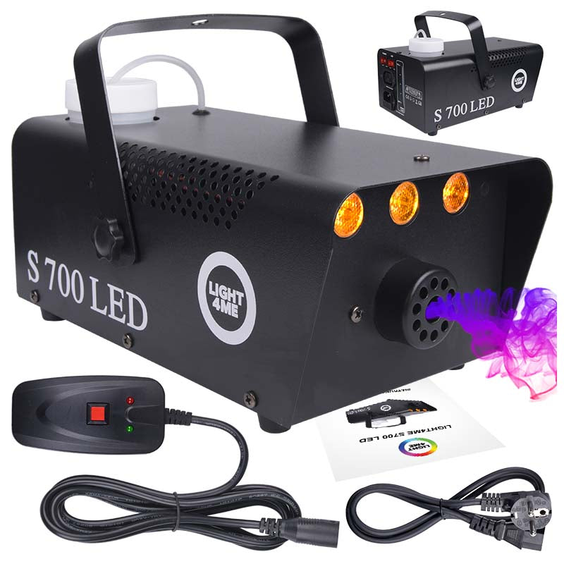 LIGHT4ME S 700W LED generador de efectos de máquina de humo y niebla con mando a distancia