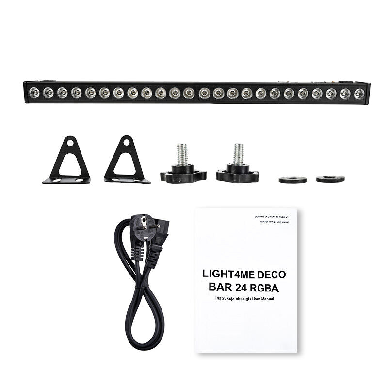 LIGHT4ME DECO BAR 24 RGBA barra de luces con reloj