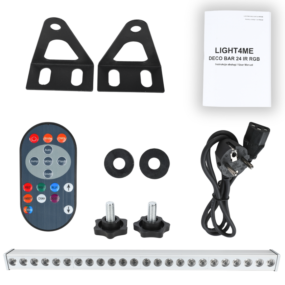 LIGHT4ME DECO BAR 24 RGB IR WH regulador de luz con iluminación LED