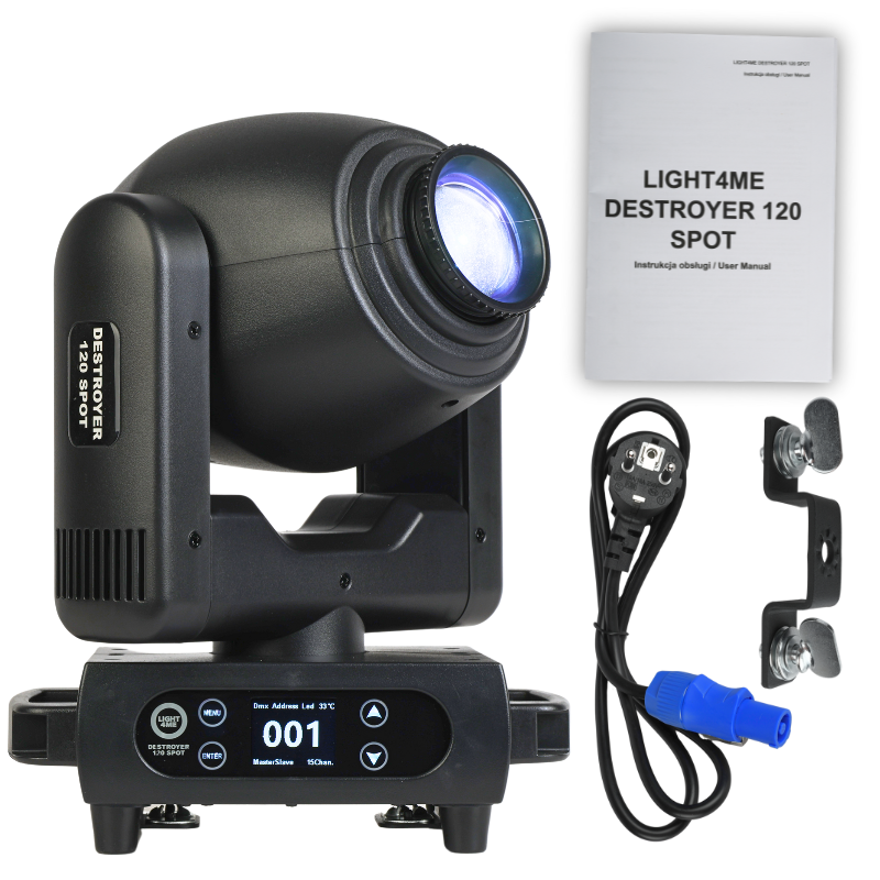 Light4Me Destroyer 120 W Spot Cabezas Móviles LED