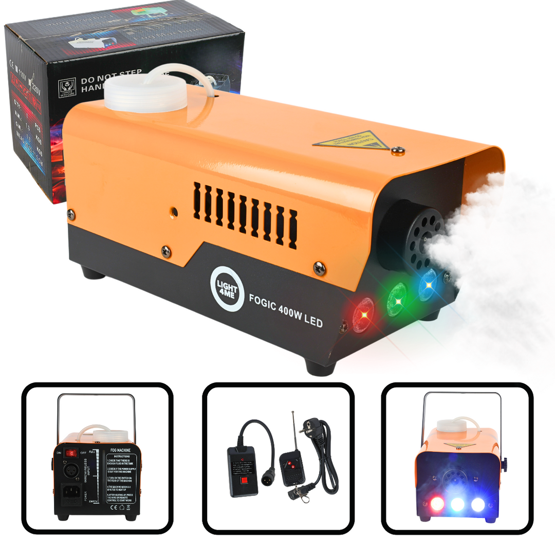 Light4Me FOGIC 400W Máquina de niebla con LED bundle