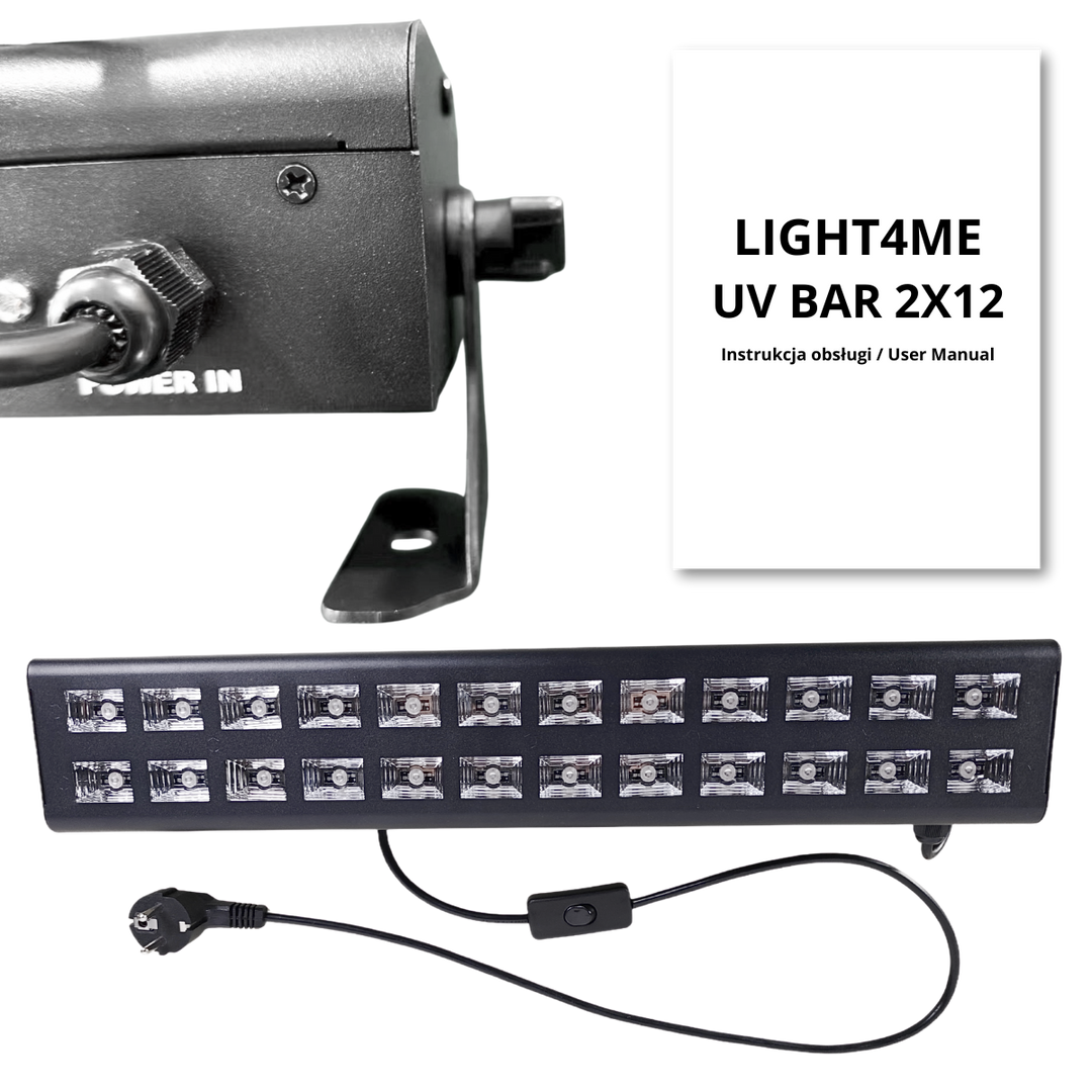 LIGHT4ME UV BAR 2X12 tira de efecto luminoso sc