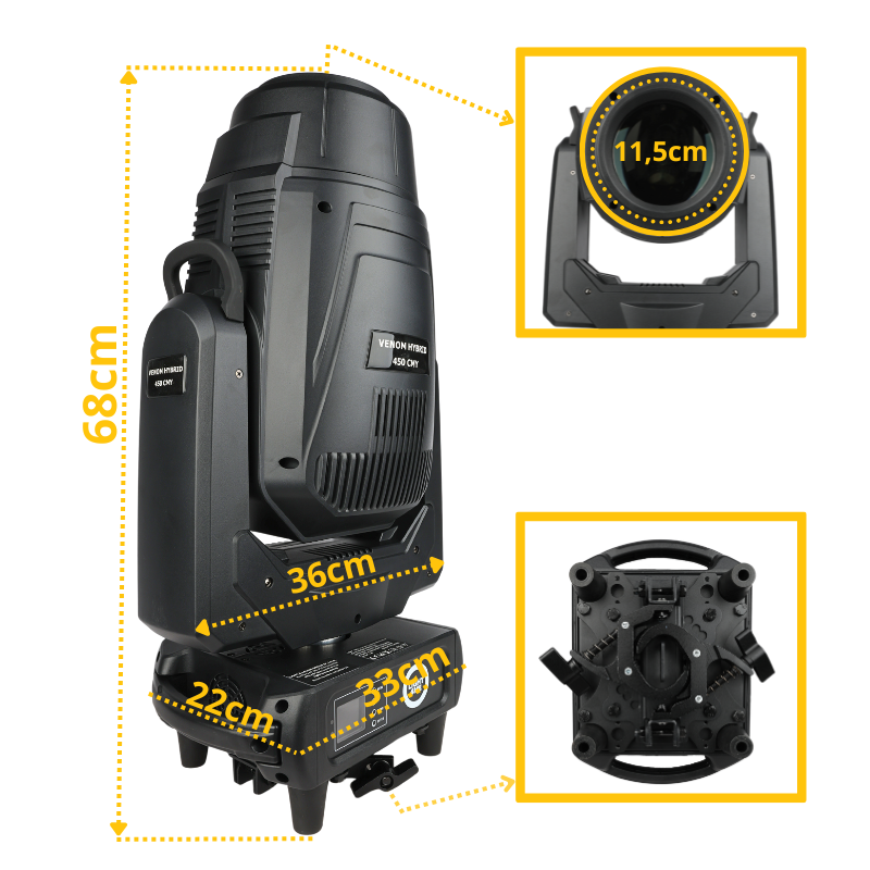 Light4Me Venom Híbrido 450 CMY LED