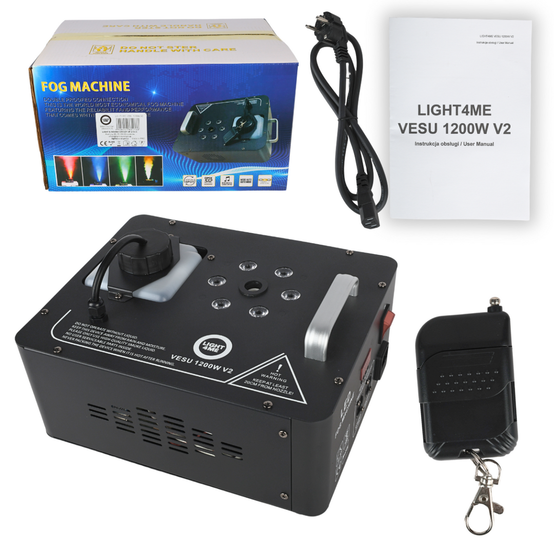 Light4Me VESU 1200W V2 Máquina de niebla vertical con RGB LED