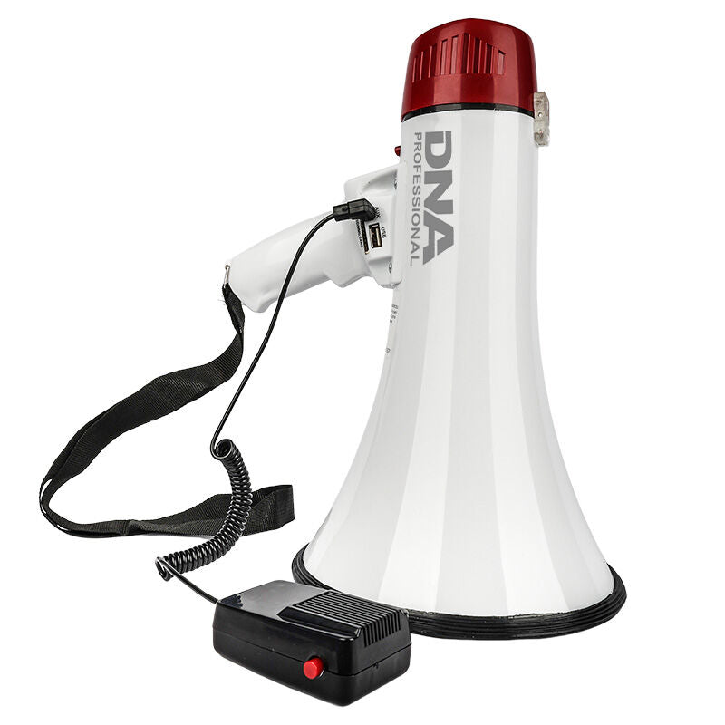 Megáfono DNA MEGA1 30W con Bluetooth, USB, AUX y MicroSD