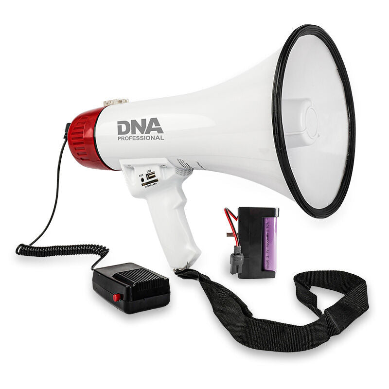 Megáfono DNA MEGA1 30W con Bluetooth, USB, AUX y MicroSD