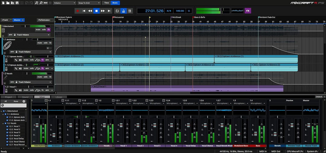 Mixcraft 9 PRO Estudio