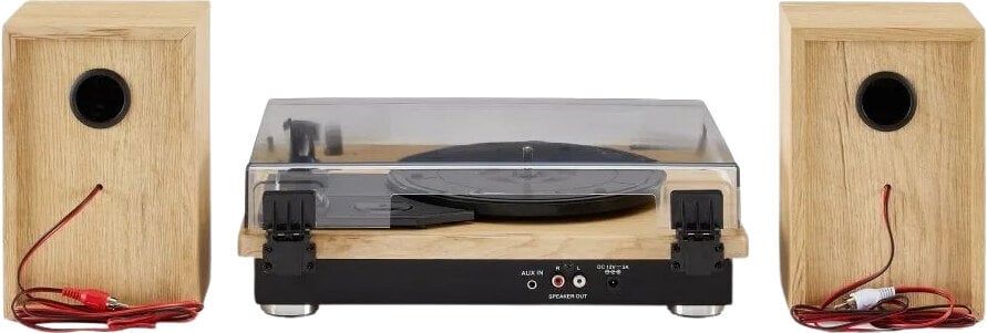 Crosley Brio Tocadiscos con altavoces, Natural