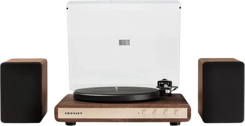 Crosley C65 tocadiscos con altavoces, Nogal