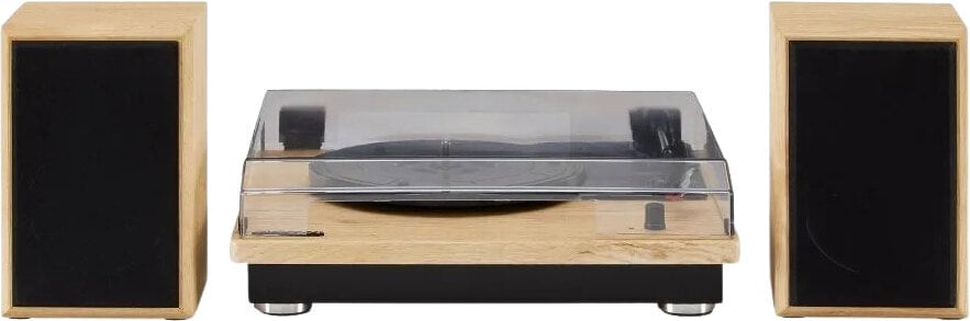 Crosley Brio Tocadiscos con altavoces, Natural