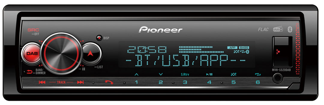 Pioneer MVH-S520DAB Estéreo de coche Bluetooth Radio DAB+