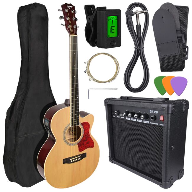 V-TONE EAG SET NT guitarra electroacústica + amplificador, Naturel