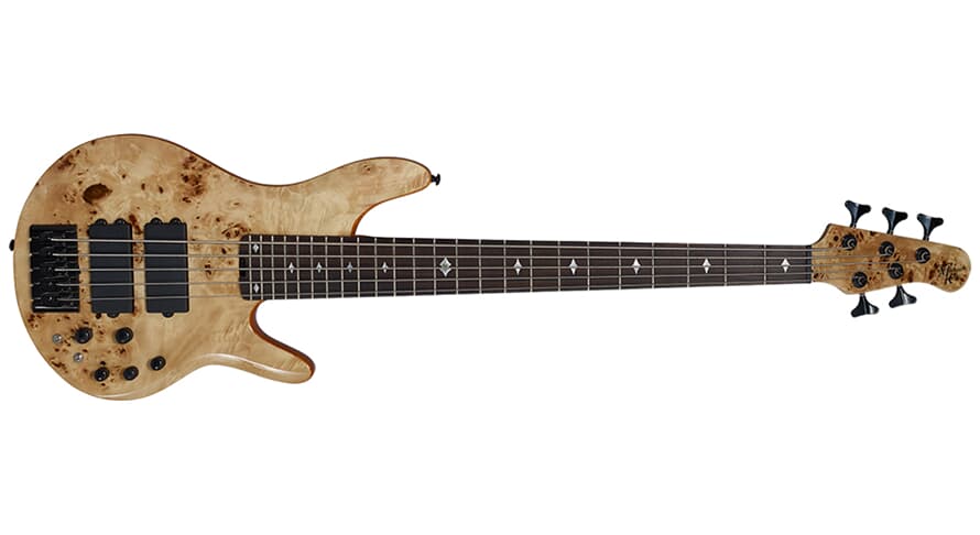 Michael Kelly Pinnacle 5 bajo eléctrico de cinco cuerdas, Natural Burl