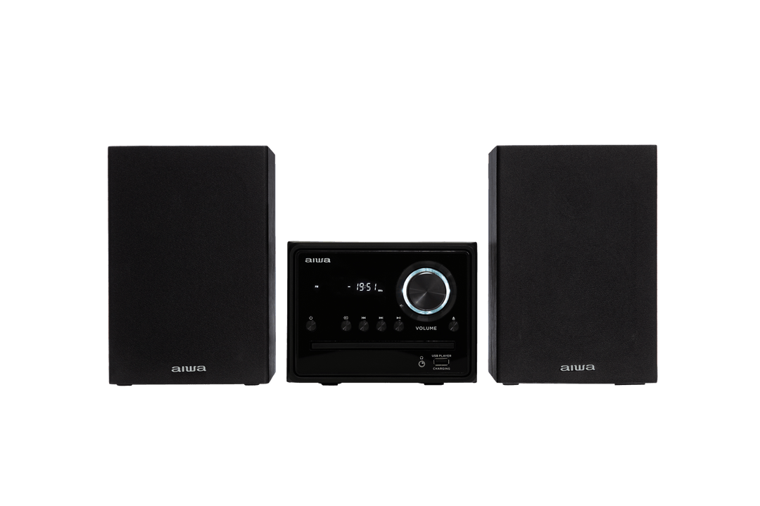 AIWA MCBT-350 Sistema Micro Hi-Fi 20W con Bluetooth, CD, FM y USB
