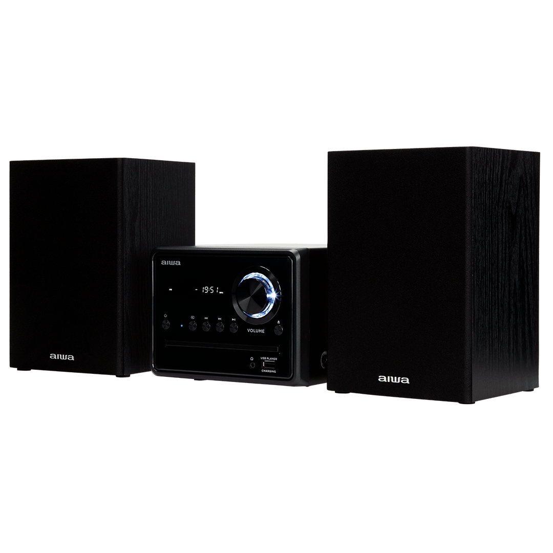 AIWA MCBT-350 Sistema Micro Hi-Fi 20W con Bluetooth, CD, FM y USB