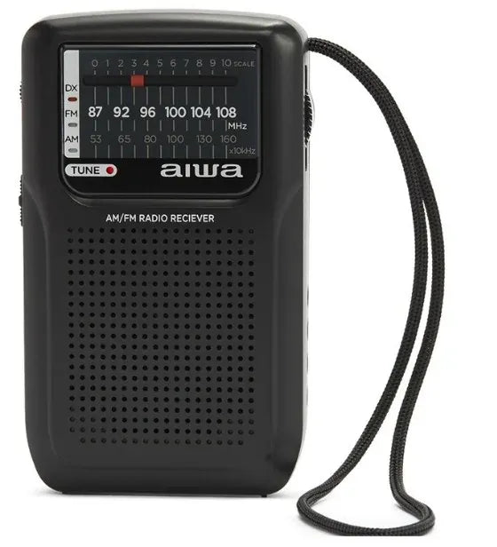 AIWA RS-20 Radio de bolsillo con AM/FM, FM DX y auriculares