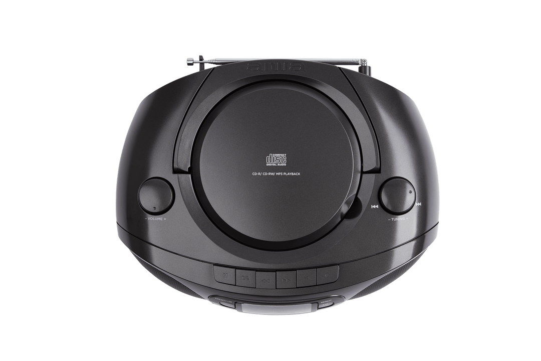 AIWA RC-250 Boombox – CD, casete, Bluetooth y FM, Black