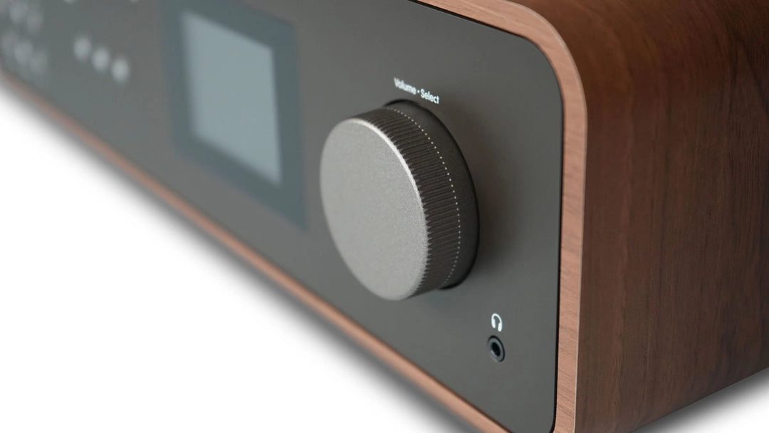 Pure Classic Sistema estéreo Hi-Fi – DAB+, CD, Bluetooth, 100W, nogal