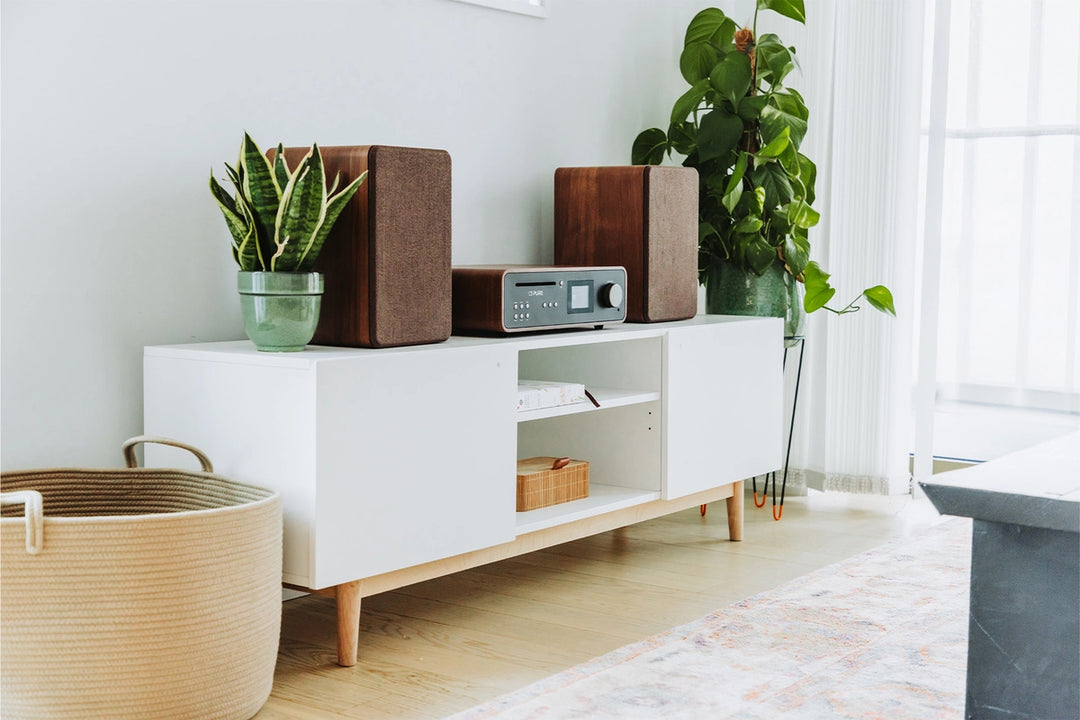 Pure Classic Sistema estéreo Hi-Fi – DAB+, CD, Bluetooth, 100W, nogal