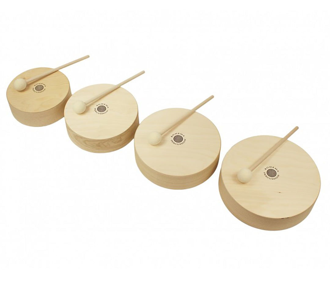 Batería de madera para niños