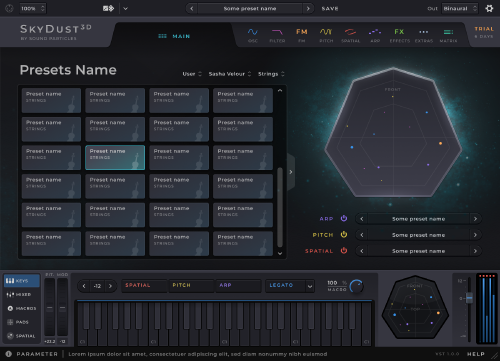 SkyDust 3D Sintetizador inmersivo Plug-In