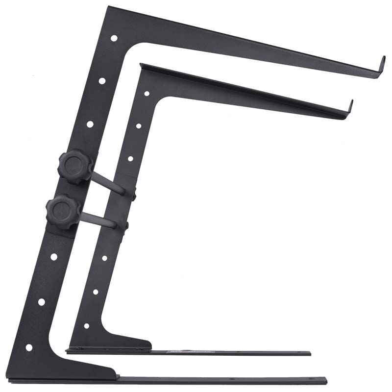 Soporte para portátil con herrajes de montaje – ajustable para 12–17", negro