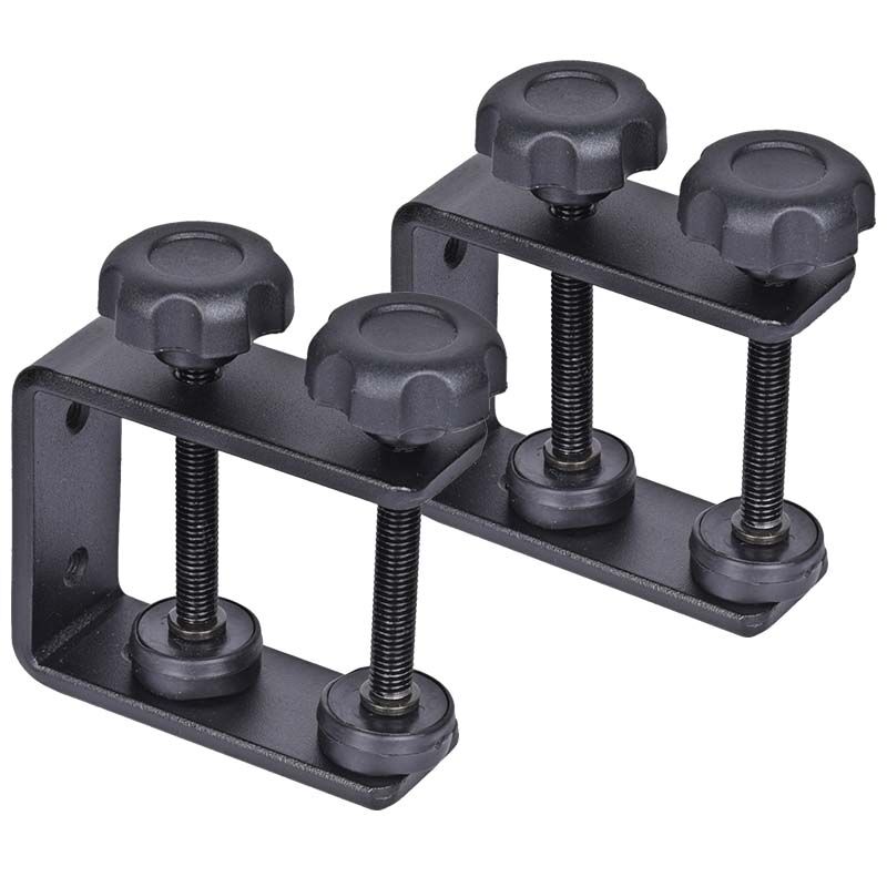 Soporte para portátil con herrajes de montaje – ajustable para 12–17", negro