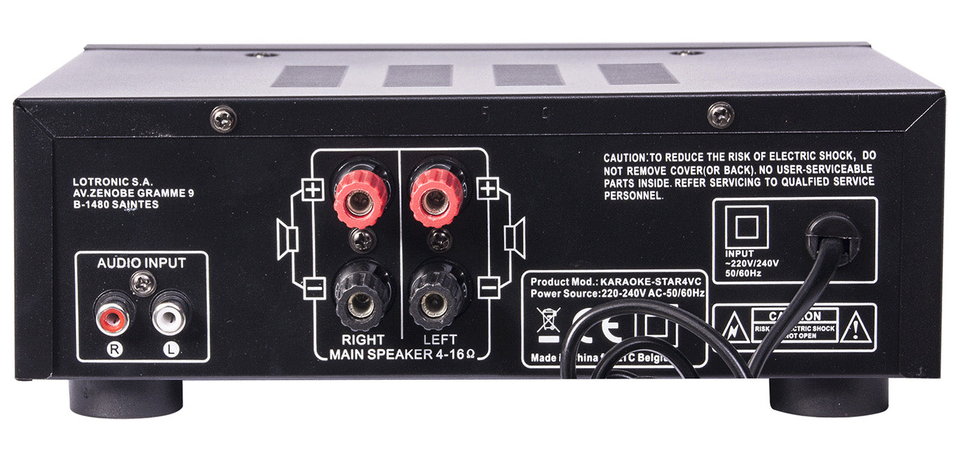 Karaoke system with Bluetooth and Echo (2x 75W)