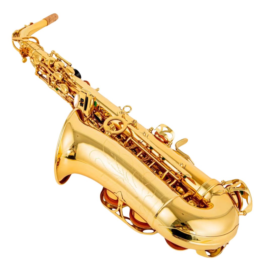 Suprimo Alto Saxo saxofón alto en E♭ – conjunto con estuche y accesorios